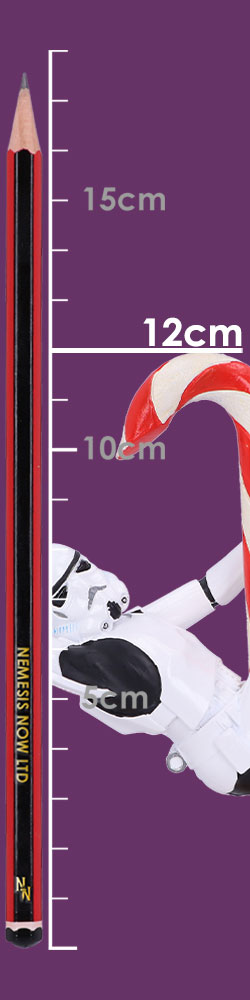 Stormtrooper Candy Cane Hanging Ornament 12cm