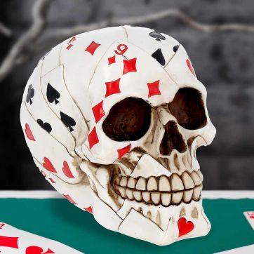 Dead Mans Hand Skull 15cm