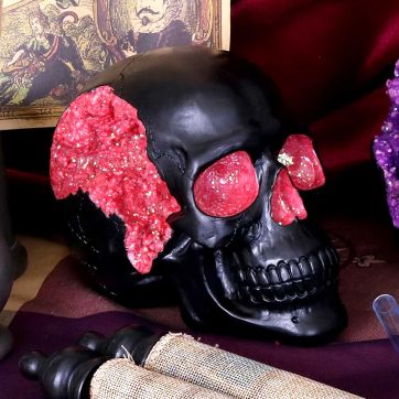 Geode Skull Red 17cm