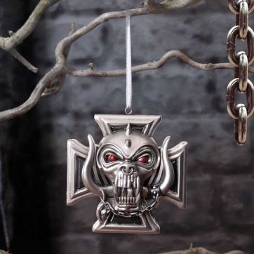 Motorhead Warpig Cross Hanging Ornament 6cm