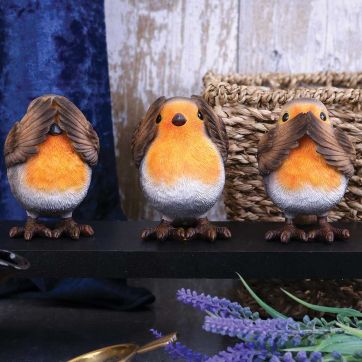 Three Wise Robins 8cm