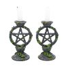 Wiccan Pentagram Candlesticks 15cm (Set of 2) Witchcraft & Wiccan Top 200 None Licensed