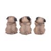 Three Wise Pugs 8.5cm Dogs Top 200 None Licensed