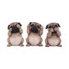 Three Wise Pugs 8.5cm Dogs Top 200 None Licensed