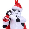 Stormtrooper Santa Sack Hanging Ornament 13cm Sci-Fi Christmas Gift Guide Hanging Ornaments