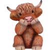 Three Wise Highland Cows 9.6cm Animals Out Of Stock