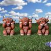 Three Wise Highland Cows 9.6cm Animals Out Of Stock