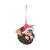 Gremlins Gizmo in Wreath Hanging Ornament 10cm Fantasy Christmas Gift Guide Hanging Ornaments