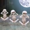 Three Wise Skellywags 13cm (Set of 3) Skeletons Sale Items