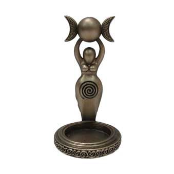 Spiral Goddess Tea Light Holder 12cm Witchcraft & Wiccan Gifts Under £100