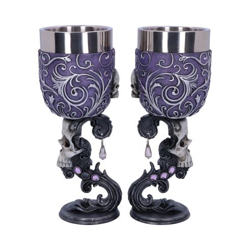 Deaths Desire Goblets 18.5cm (set of 2) Skulls Gifts Under £100