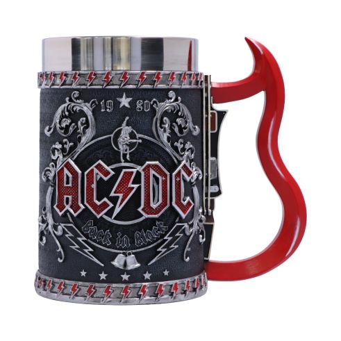 ACDC Back in Black Tankard 16cm Band Licenses Top 200