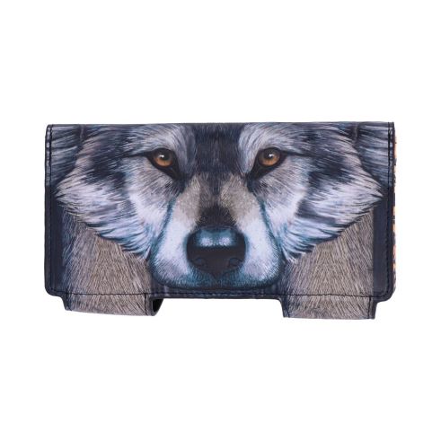 Guardian Wolf Embossed Purse 18.5cm Wolves Sale Items