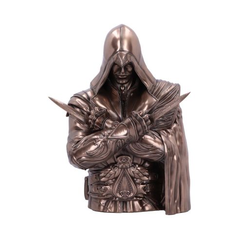 Assassin's Creed® Ezio Bust Box Bronze 30cm Gaming Boxes