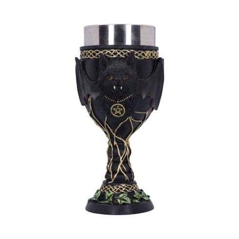 Feline Fang Goblet 17.3cm Cats Halloween Highlights Drinkware