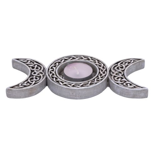 Triple Moon Tea Light Holder 17.5cm Witchcraft & Wiccan September Flash Sale 2024 | Incense and Tealights